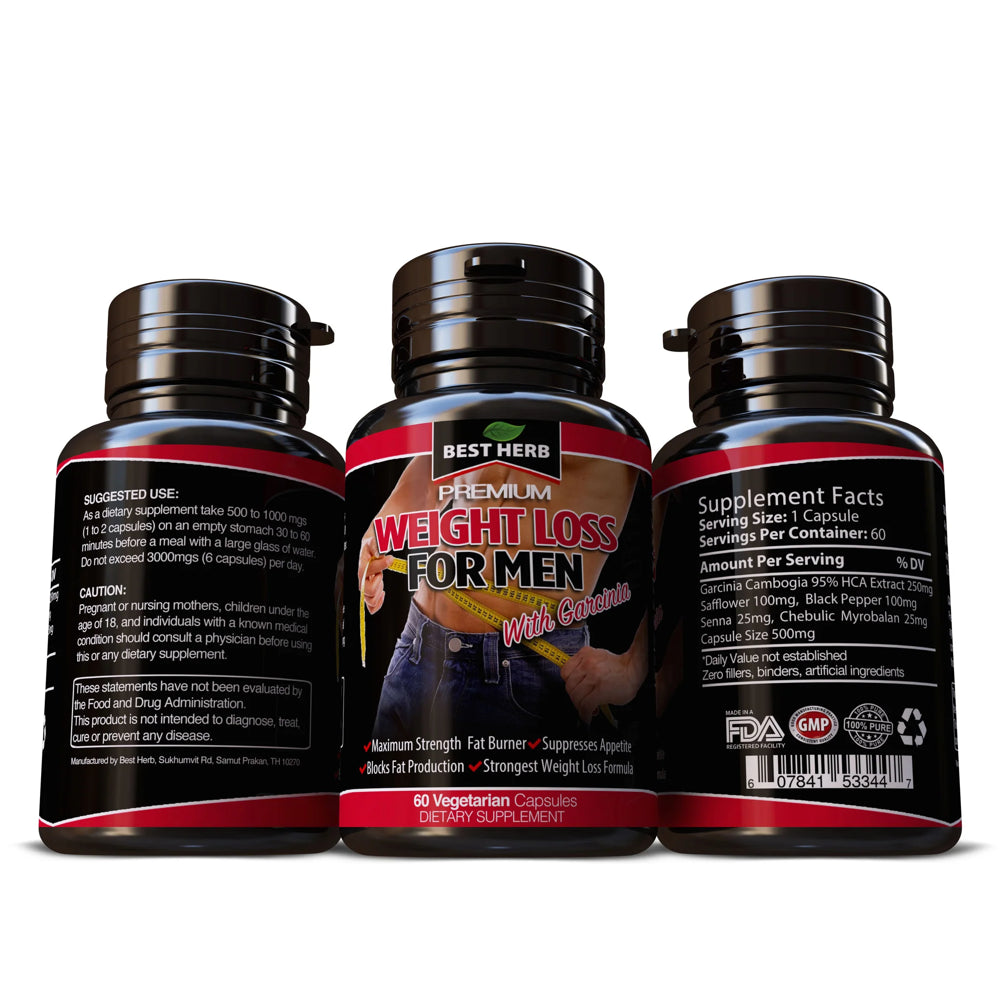 Best Diet Pills That Work Fast for Men - Natural Weight Loss - Belly Fat Burner