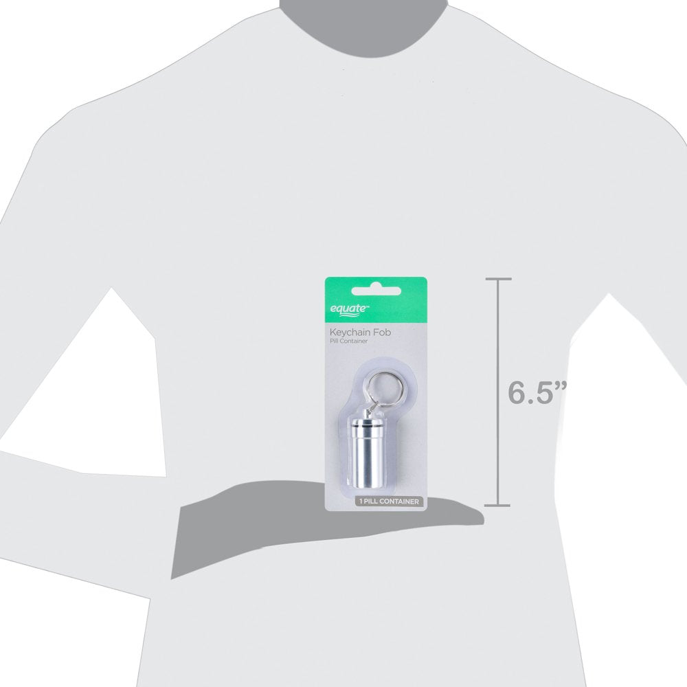 Equate Keychain Fob Pill Container