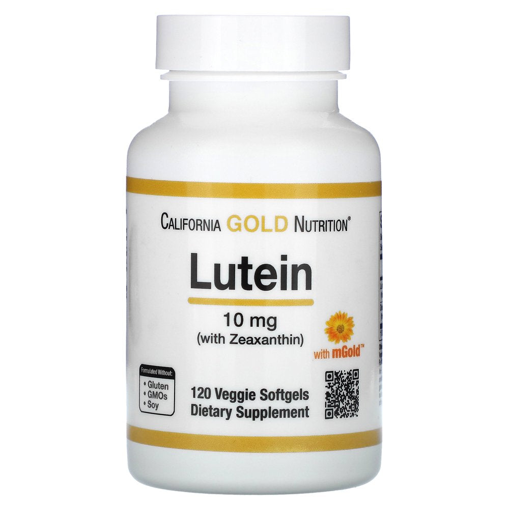 California Gold Nutrition Lutein with Zeaxanthin, 10 Mg, 120 Veggie Softgels