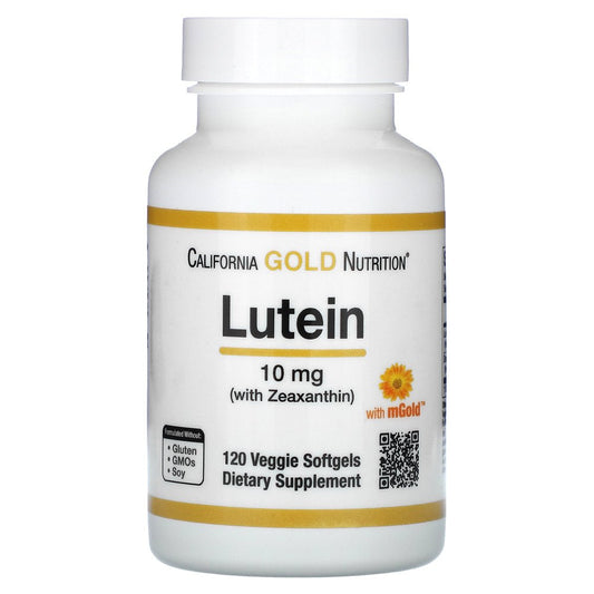 California Gold Nutrition Lutein with Zeaxanthin, 10 Mg, 120 Veggie Softgels