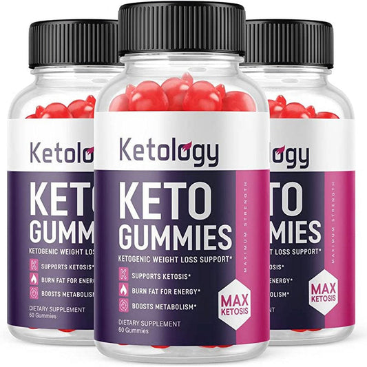 (3 Pack) Ketology Keto ACV Gummies - Supplement for Weight Loss - Energy & Focus Boosting Dietary Supplements for Weight Management & Metabolism - Fat Burn - 180 Gummies - Nutricity.com.au