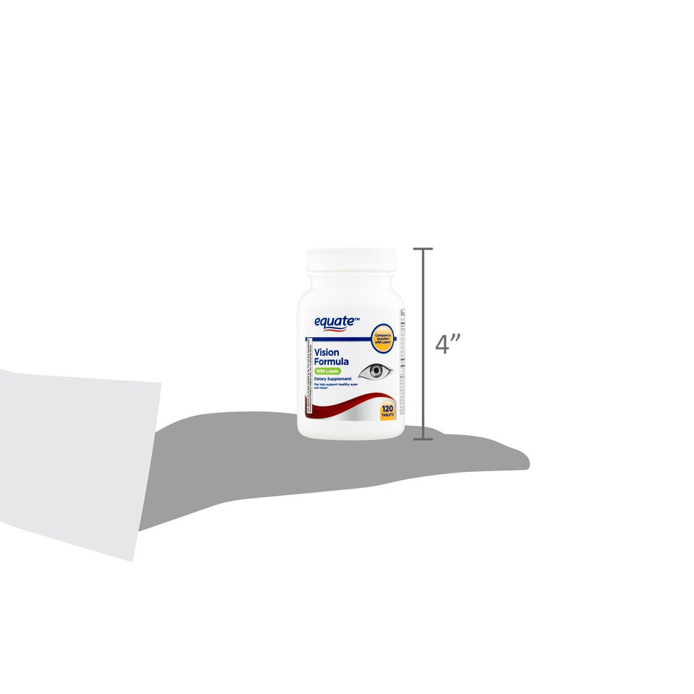 Equate Vision Formula with Lutein Tablets Dietary Supplement, 120 Count