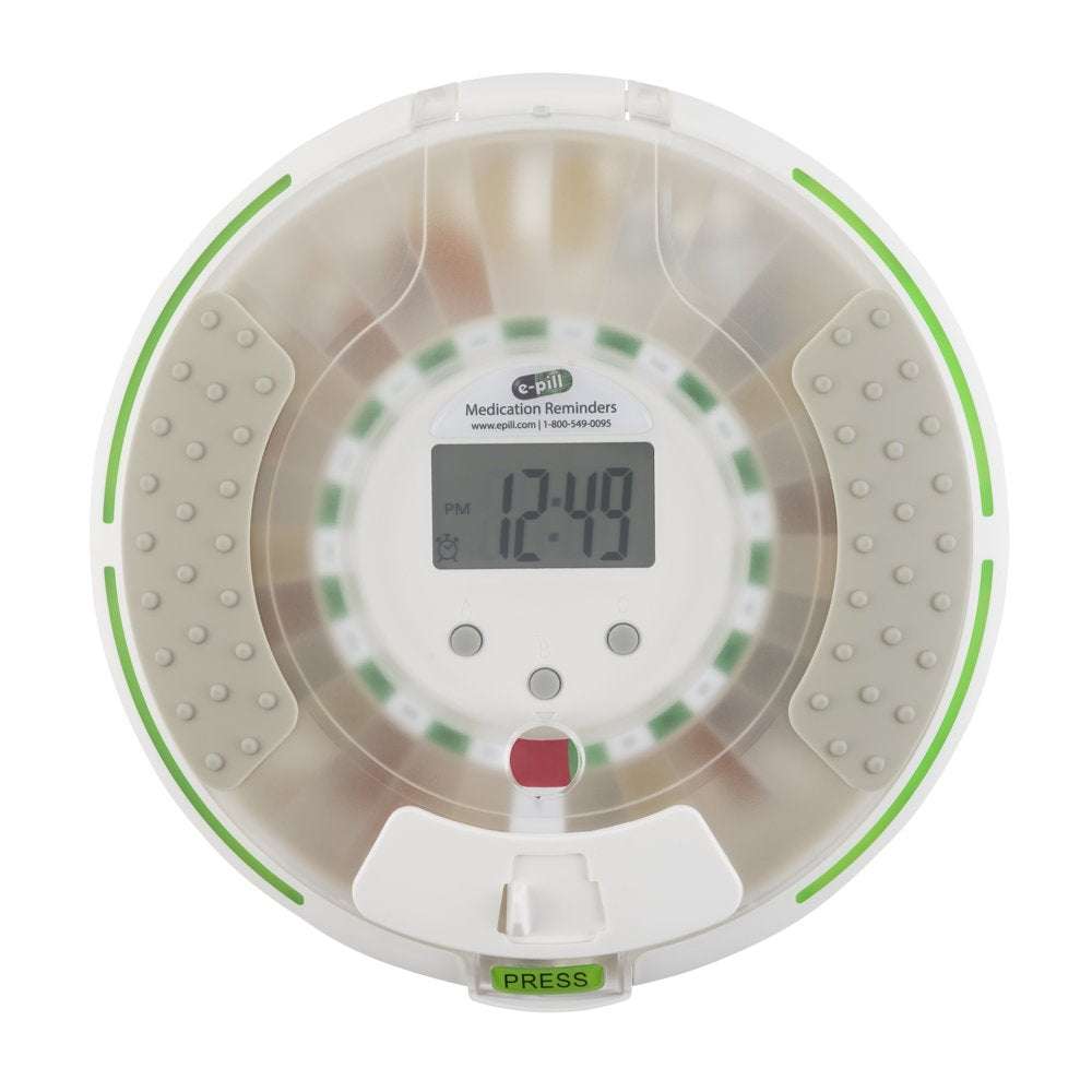 E-Pill Voice - Locked Automatic Pill Dispenser - Reminds with a Friendly Voice