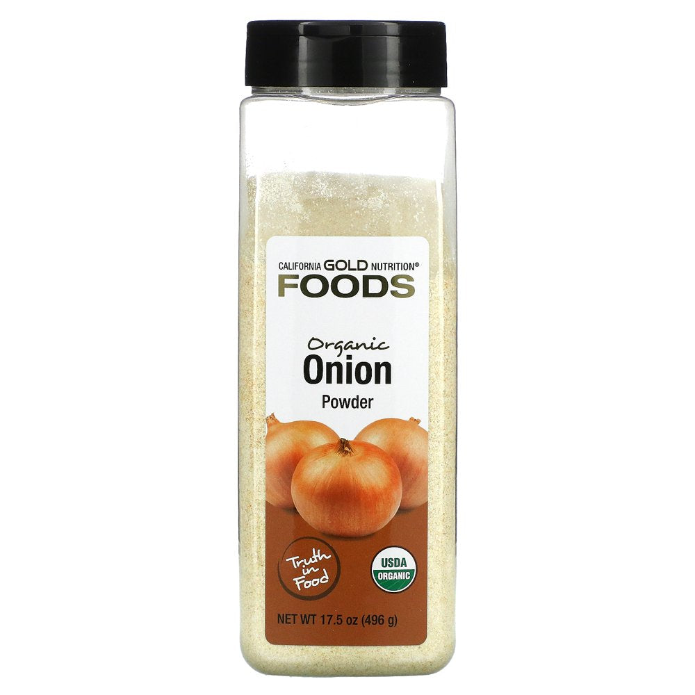 California Gold Nutrition, FOODS - Organic Onion Powder, 17.5 Oz Pack of 2