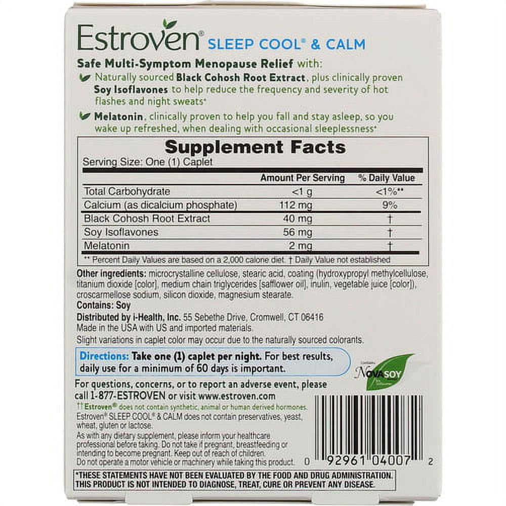 Estroven Sleep Cool Caplets, 30 Ea (Pack of 3)