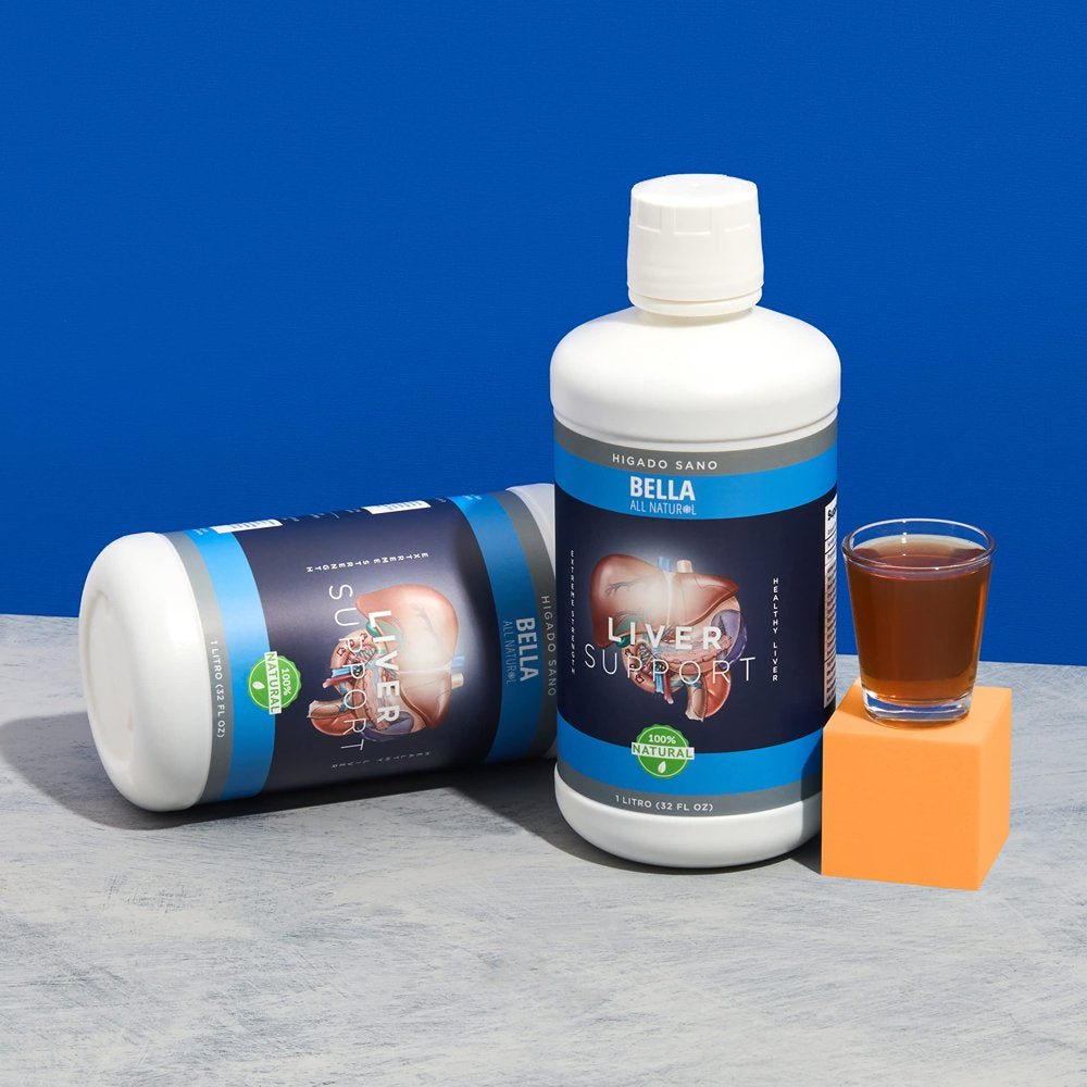 Bella All Natural - Liver Detox Liquid 32 Fl Oz - Detox and Cleanse & Liver Support