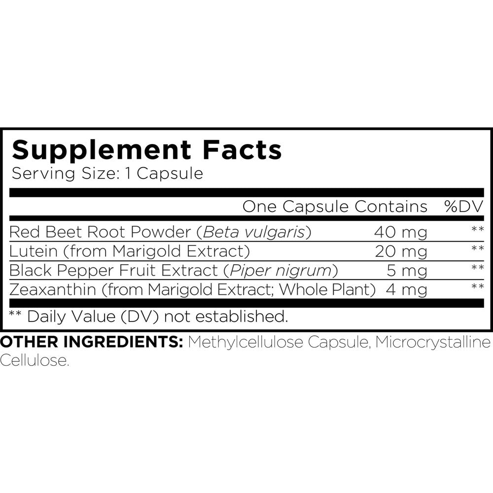 Amen Eyes Lutein Zeaxanthin, Red Beet Root, Black Pepper, Macular Health Vitamins Formula, 90 Ct
