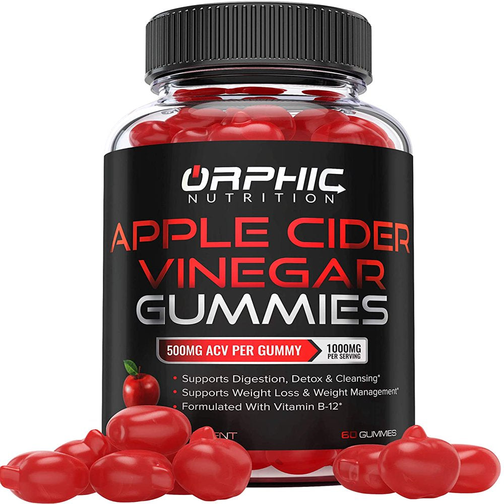Apple Cider Vinegar Gummies - 1000Mg -Formulated to Support Healthy Weight, Normal Energy Levels & Gut Health* - Supports Digestion, Detox & Cleansing* - ACV Gummies W/ VIT B12, Beetroot & Pomegranate
