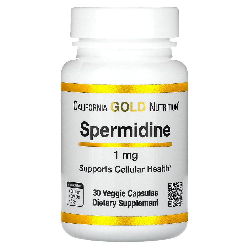California Gold Nutrition Spermidine, 1 Mg, 30 Veggie Capsules