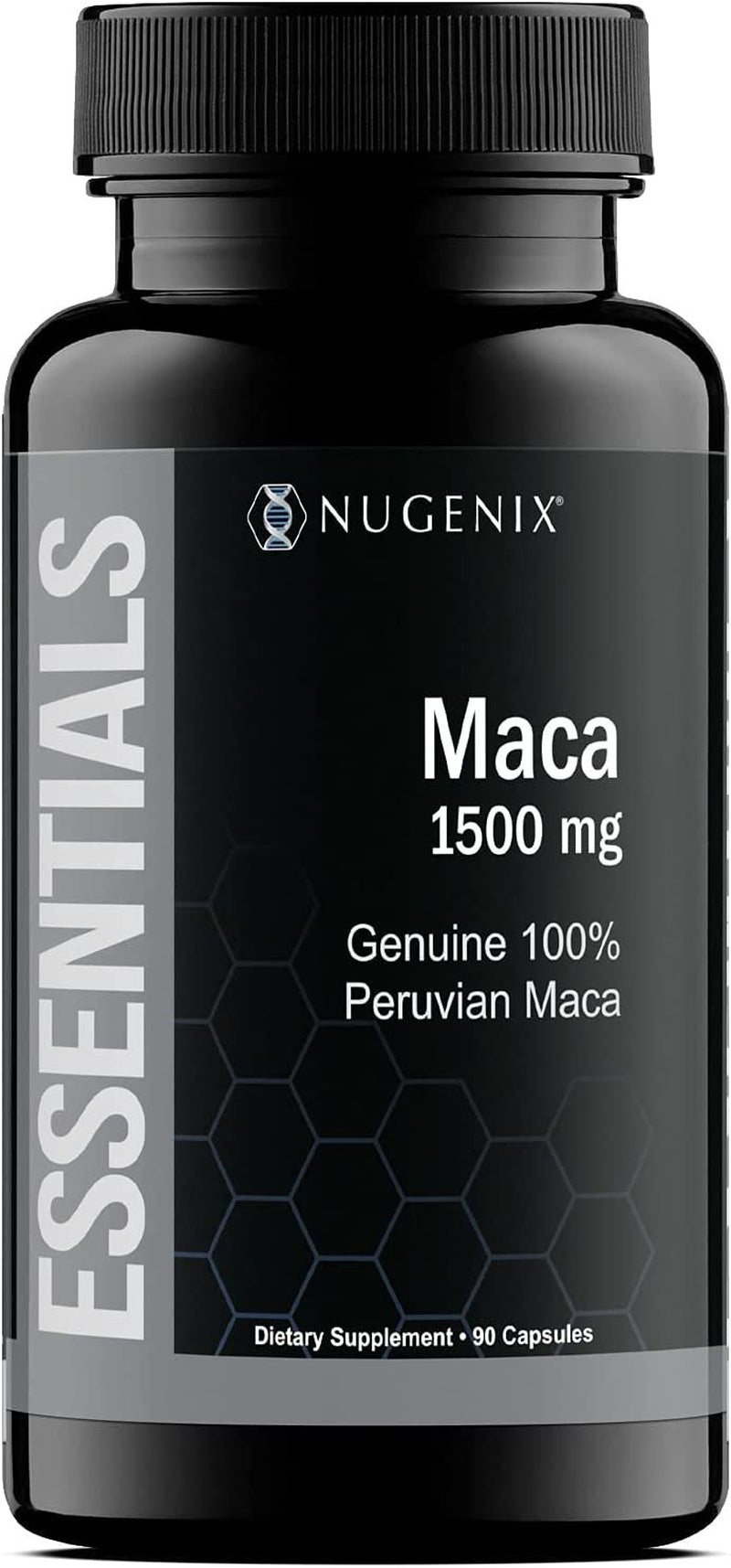 Nugenix Essentials Maca Root Powder Capsules - 1500Mg Genuine 100% Peruvian Maca Extract - 90 Count