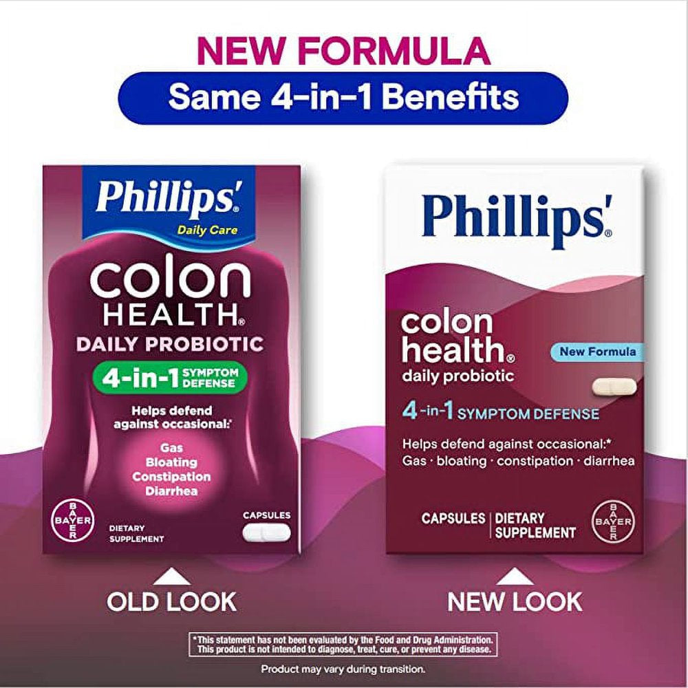 Phillips' Colon Health Daily Probiotic Supplement Capsules, 45 Count