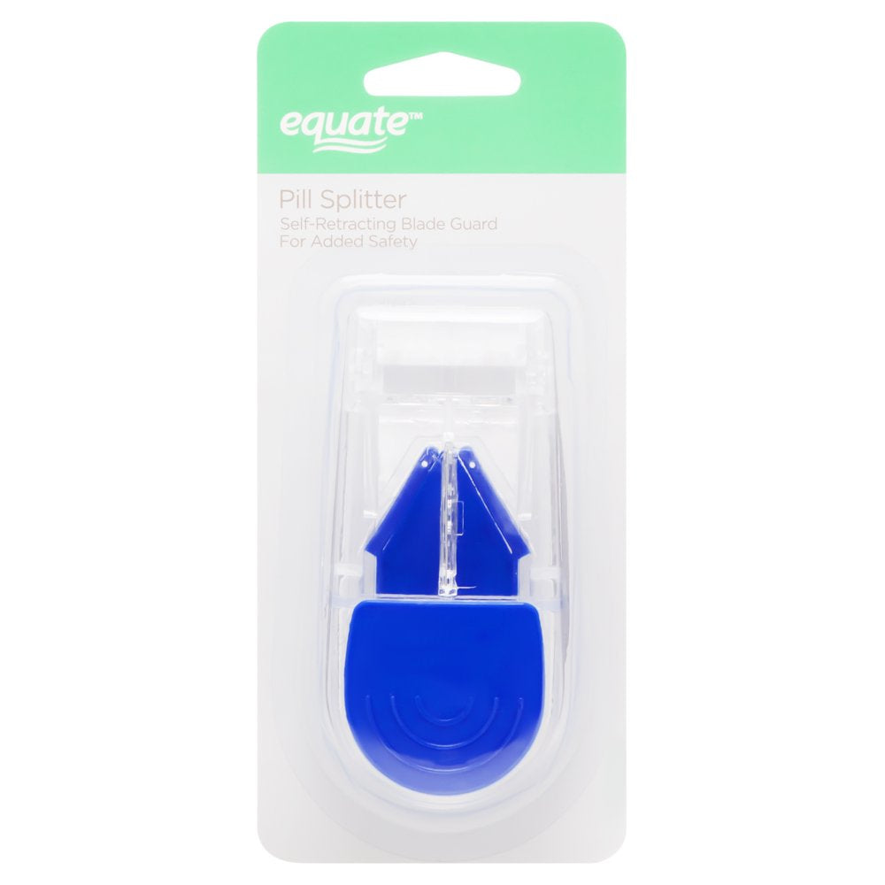 Equate Ultra Pill Splitter with Retracting Blade Guard for Cutting Small or Large Tablets in Half