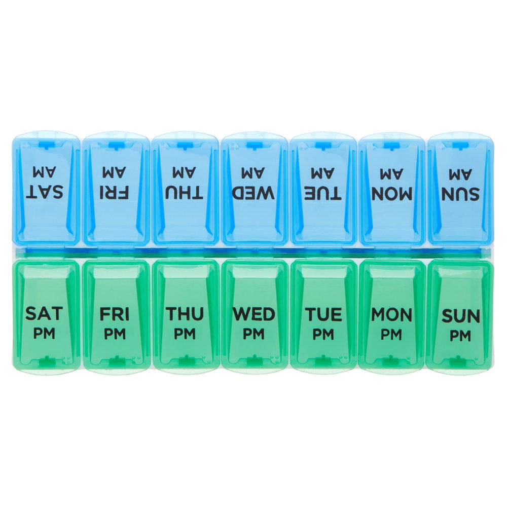 Equate AM/PM Weekly Pill Planner, 7.5"