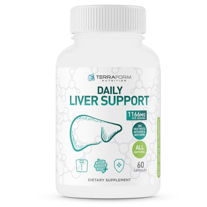 Natural Liver Supplement with Milk Thistle, Dandelion Root, More - Supports Healthy Liver Function for Men and Women - Natural Detox - 30 Servings