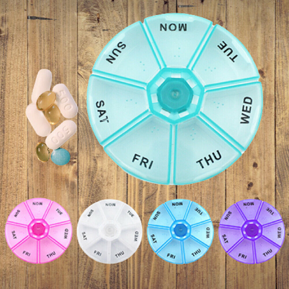 Dependable Industries Inc. Essentials 7 Day Pill Box Medicine Organizer Daily Weekly Medication Holder Travel