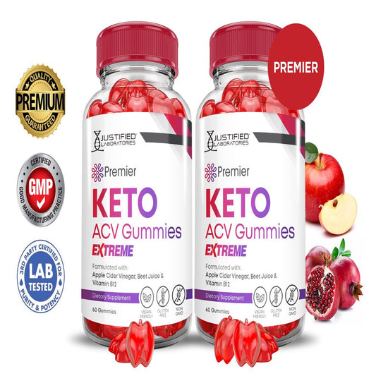 (2 Pack) Premier Keto Extreme ACV Gummies 2000Mg Dietary Supplement 120 Gummys - Nutricity.com.au
