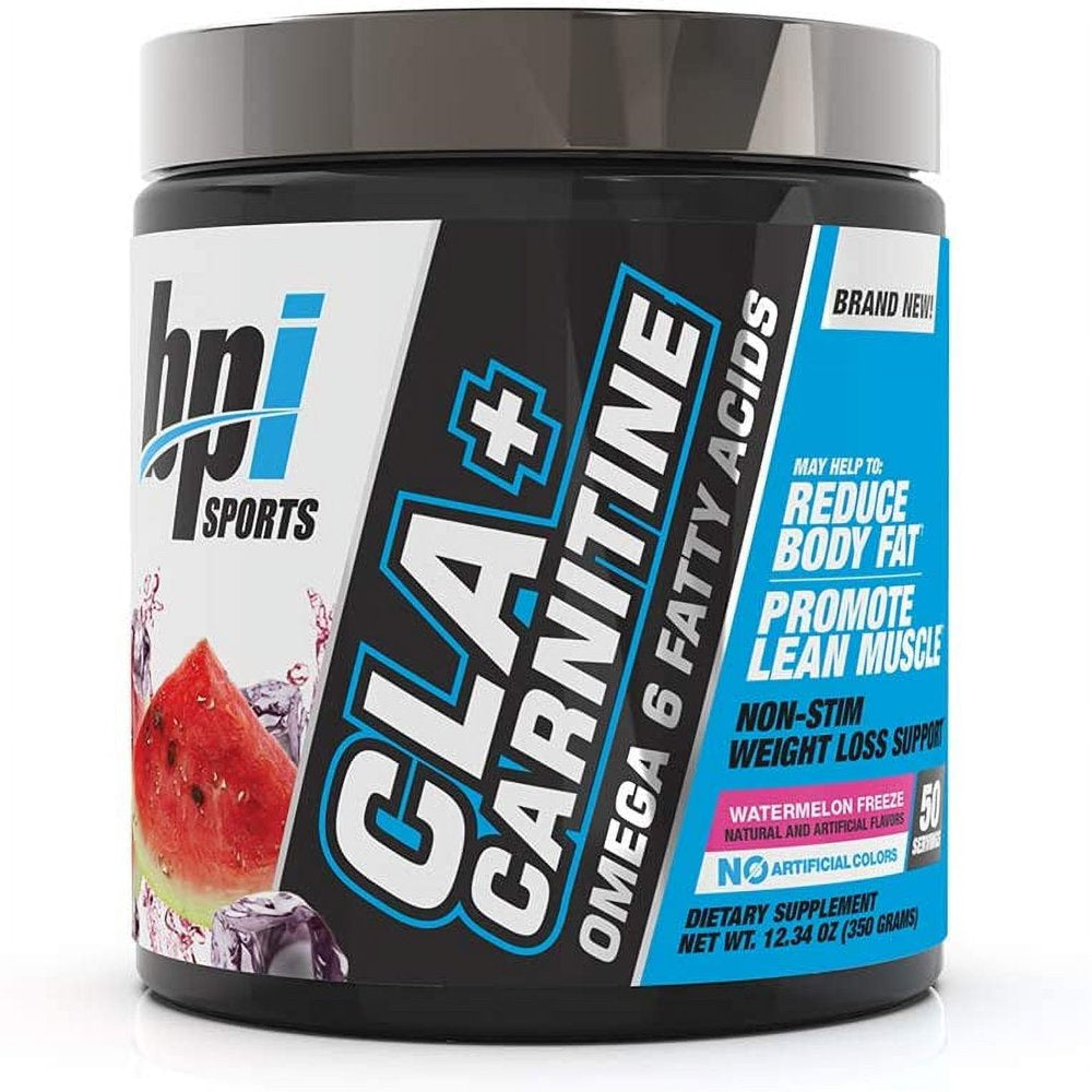 BPI Health CLA + Carnitine 50 Serving Non-Stim Weight Loss Formula - Watermelon Freeze Flavor