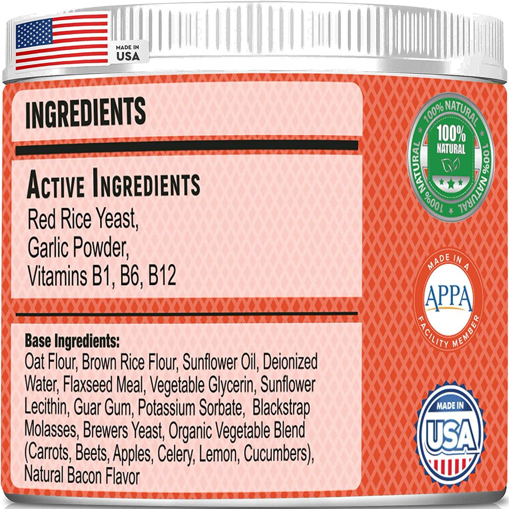 Flea and Tick Prevention Chewable Pills for Dogs (Bacon)