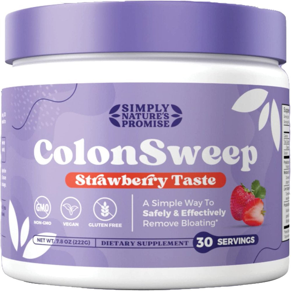 Colonsweep Psyllium Husk Powder - Vegan Gut Cleanse for Relief - 30 Gluten-Free Fibre Servings Supplement for Constipation and Bloating Relief