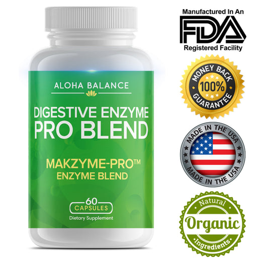Digestive Enzyme - Makzyme-Pro & Enzyme Blend for Digestive Aid by Aloha Balance