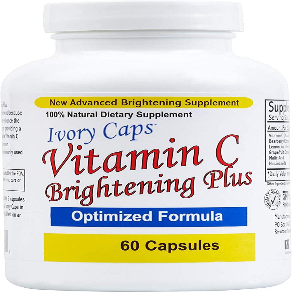 3 Pack - Ivory Caps Maximum Strength Vitamin C Brightening plus 60 Caps