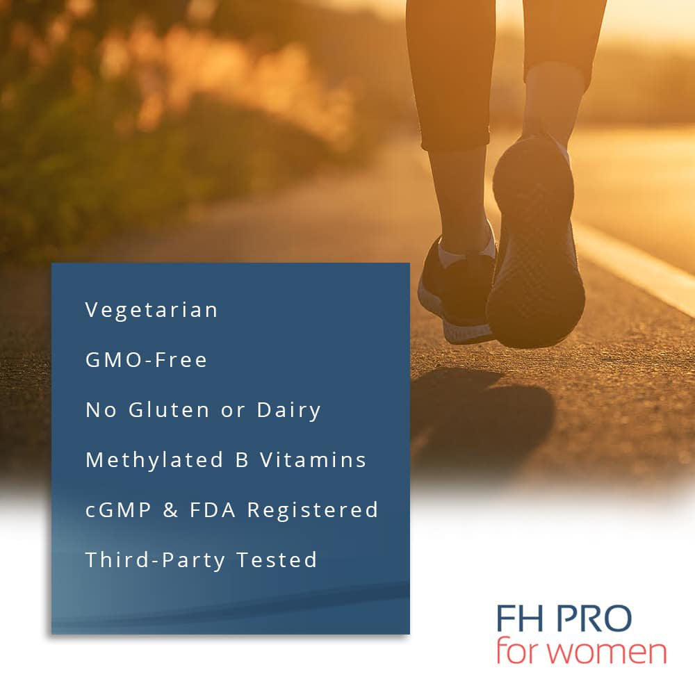 Fairhaven Health FH PRO for Women, Female Fertility Supplement and Prenatal Multivitamin to Support Regular Menstrual Cycles and Egg Health, 180 Vegetarian Capsules