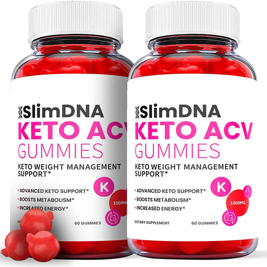 (2 Pack) Slim DNA Keto ACV Gummies - Supplement for Weight Loss - Energy & Focus Boosting Dietary Supplements for Weight Management & Metabolism - Fat Burn - 120 Gummies - Nutricity.com.au