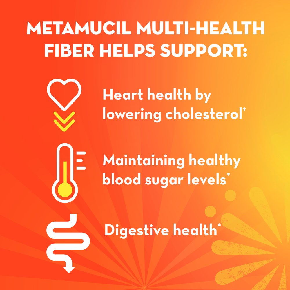 Metamucil Daily Fiber Supplement Capsules, Psyllium Husk Fiber for Digestive Health, 300 Ct