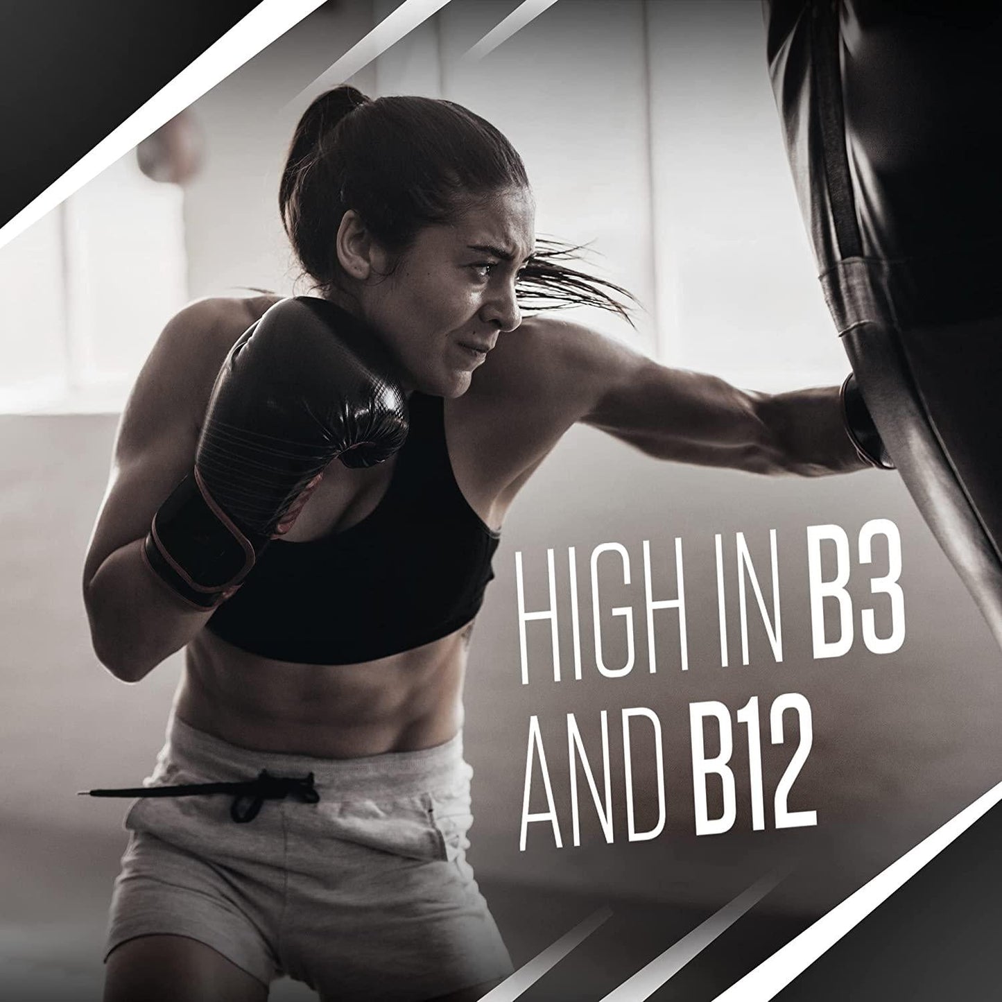 ABE All Black Everything Pre Workout Energy, Increase Physical Performance with Citrulline, Creatine, Beta Alanine, Caffeine Vitamin B Complex (Sour Gummy Bear, 315g)