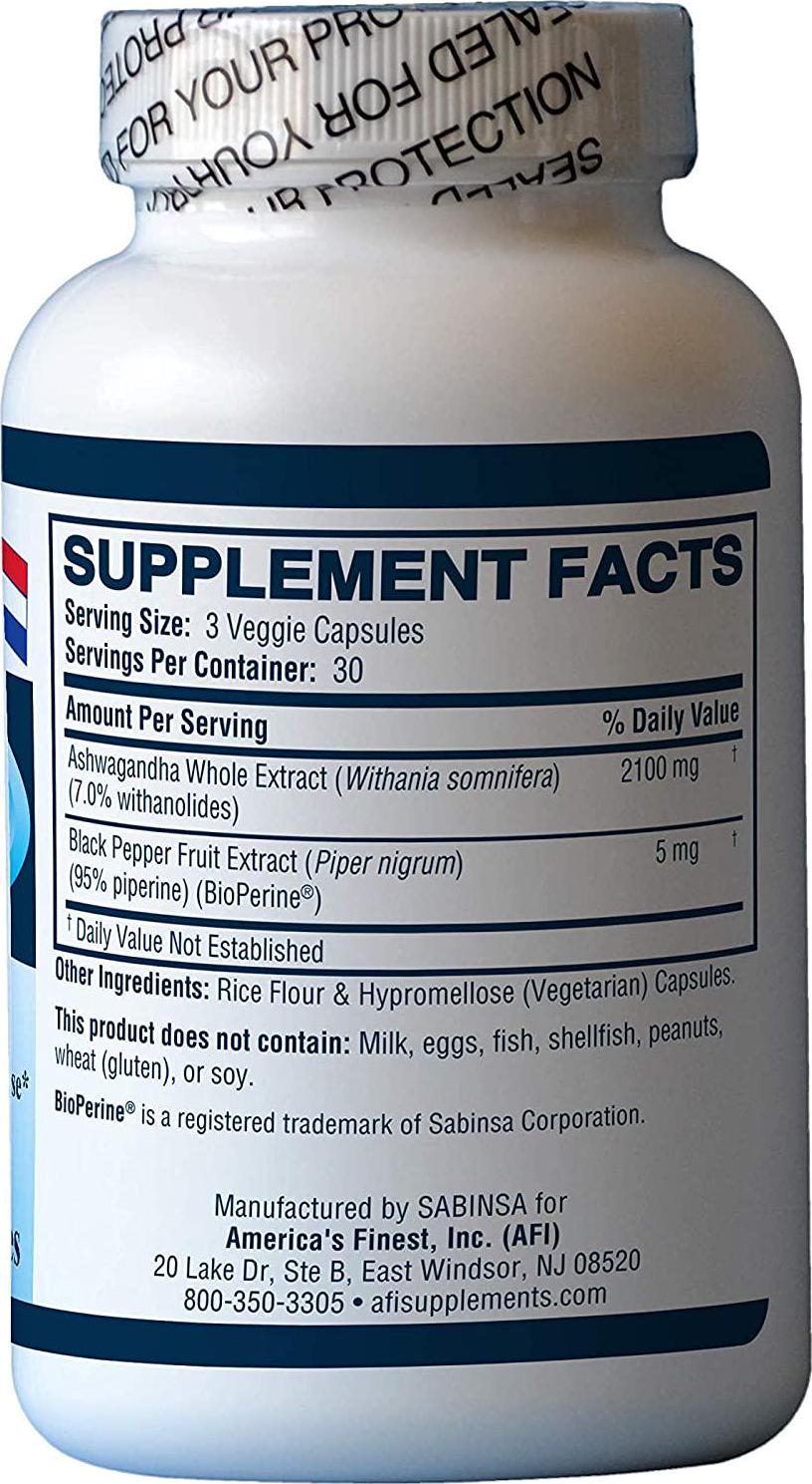 AFI Ashwagandha 2100 mg, 90-Count