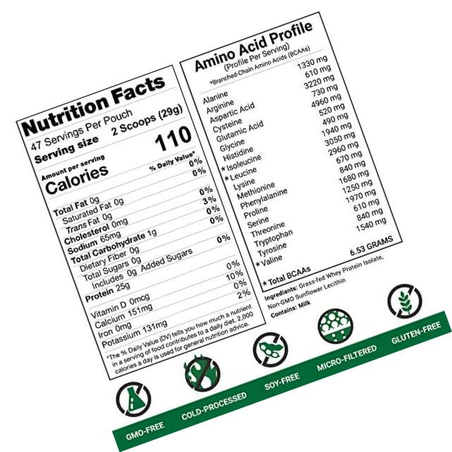 AGN Roots Grassfed Whey Protein | Certified Brand List ASPCA | Certified Entire Life On Pasture Grass Fed | Unflavored | Informed Choice and Sport | Sustainably Farmed | Certified by A Greener World