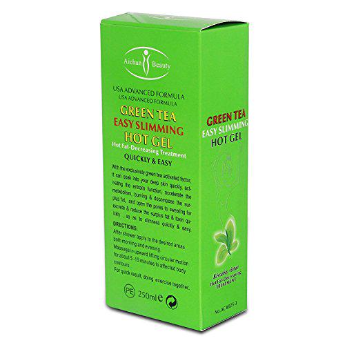 AICHUN BEAUTY Green Tea Paprika Slimming Gel Full-Body Fat Burning Fast Weight Lose Product Slim Abdomen Anti Cellulite Weight Loss Cream 250g (Green Tea)