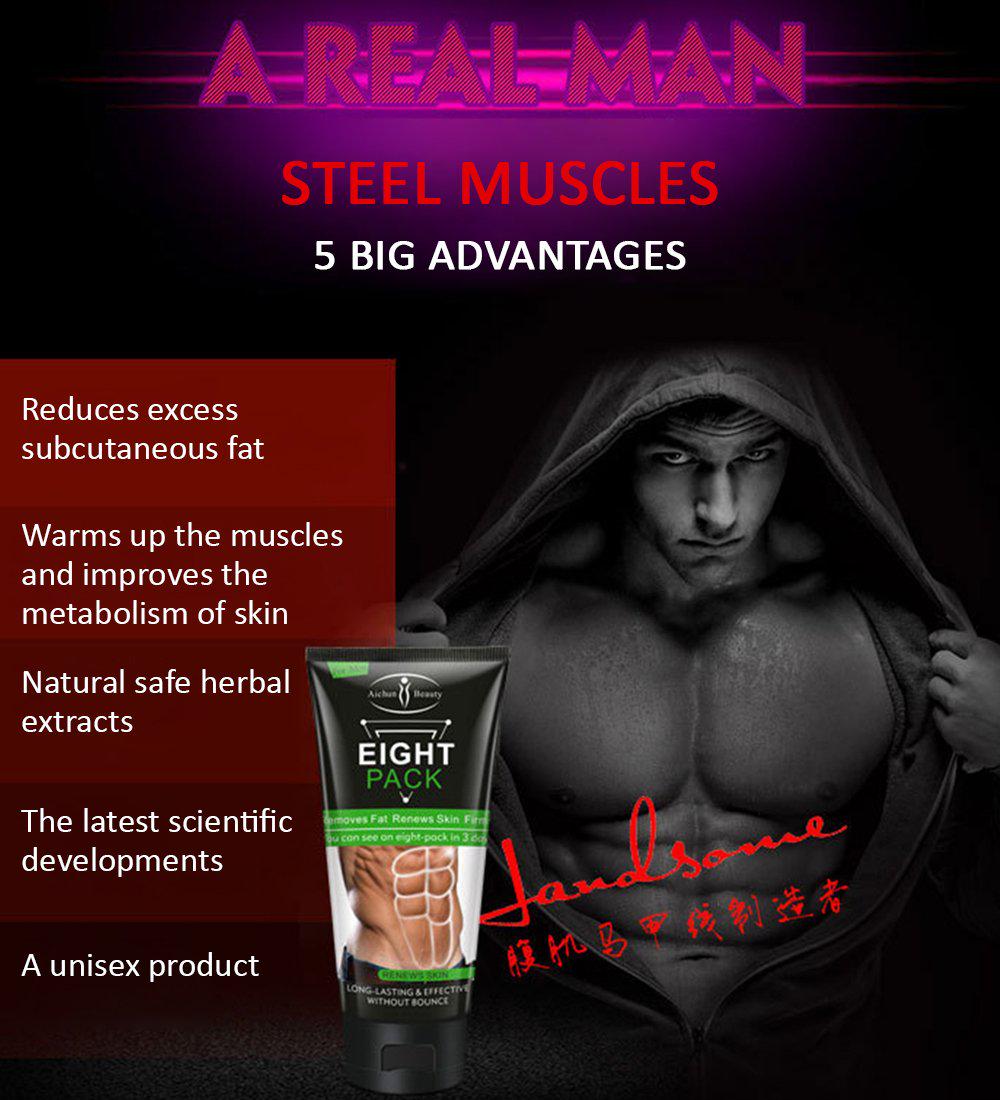 AICHUN BEAUTY Men Women Abdominal Muscle Cream Anti Cellulite Slimming Fat Burning Cream for Good Figure 170g