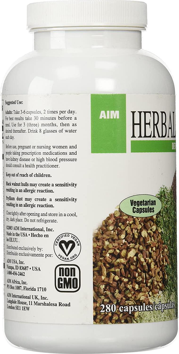 AIM Herbal Fiberblend Capsules- 280 Capsules