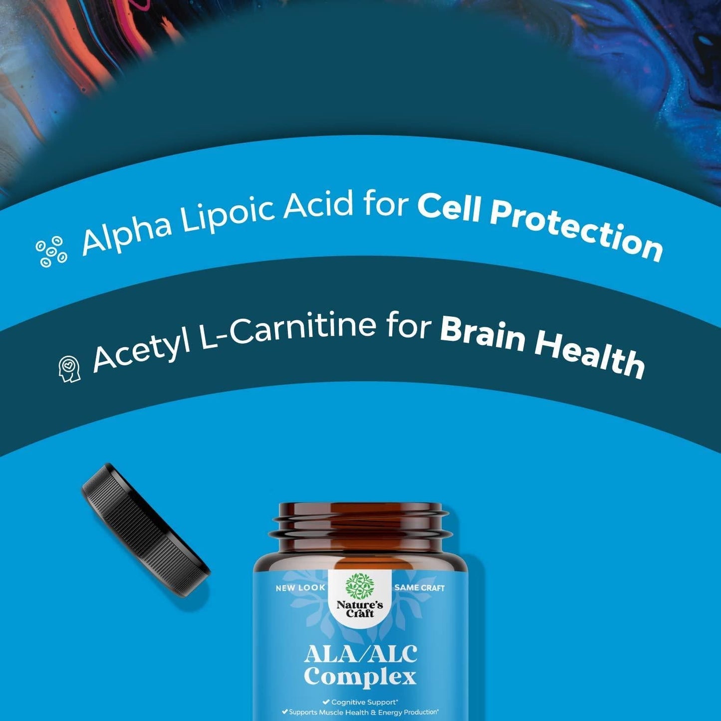 ALC and Alpha Lipoic Acid Supplements - Acetyl l-carnitine Alpha Lipoic Acid Antioxidant Supplement - Essential Fatty Acids for Skin Care Health AMPK Activator and Metabolism Booster for Weight Loss