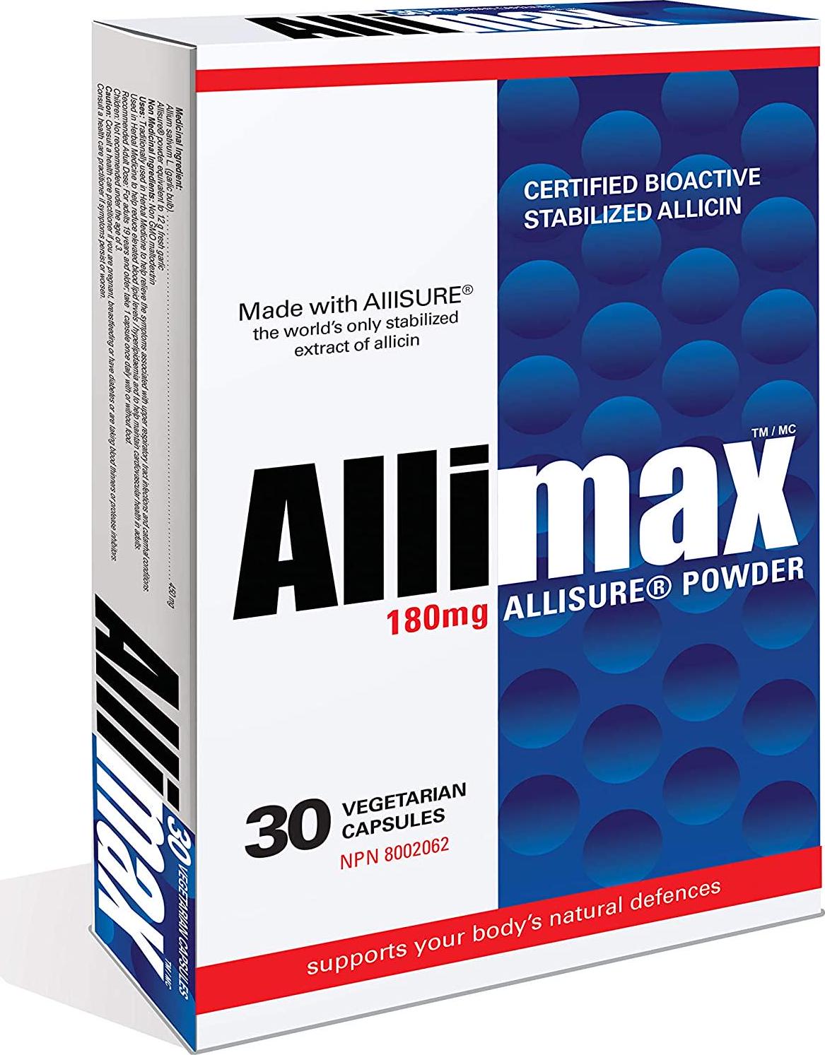 ALLIMAX Capsules 180mg 30 Capsules