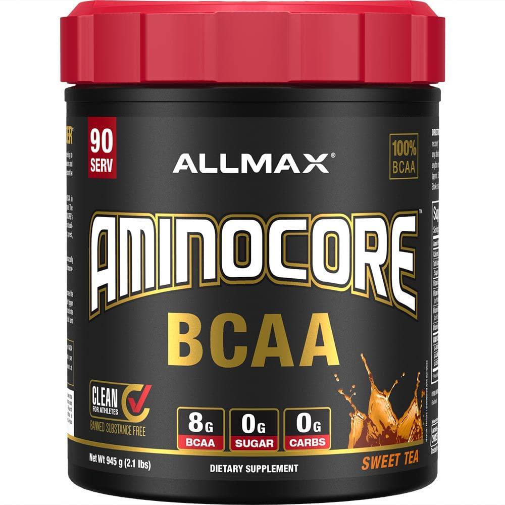 ALLMAX Nutrition Aminocore Bcaa - 8g Bcaas - 100% Pure Branch Chained Amino Acids - Sweet Tea - Gluten Free 945 Gram