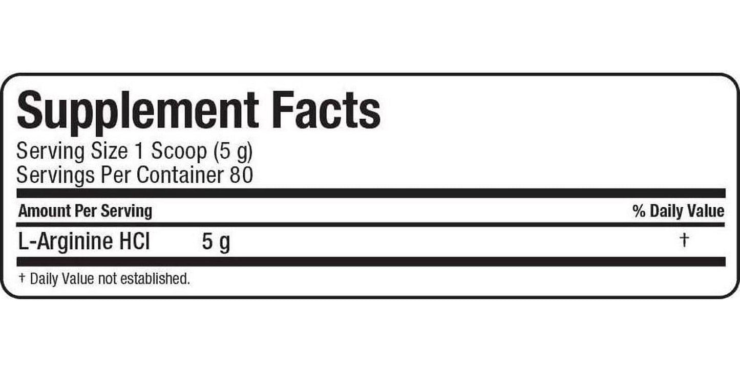 ALLMAX Nutrition Arginine, L - Arginine Powder for Men and Women, Provides Cardiovascular Support and Muscle Growth, Helps Improve Synthesis of Nitric Oxide and Blood Flow, 400 grams