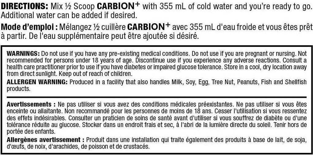 ALLMAX Nutrition - CARBION+ (Hydration, Endurance and Recovery) - Lemon Lime -725g