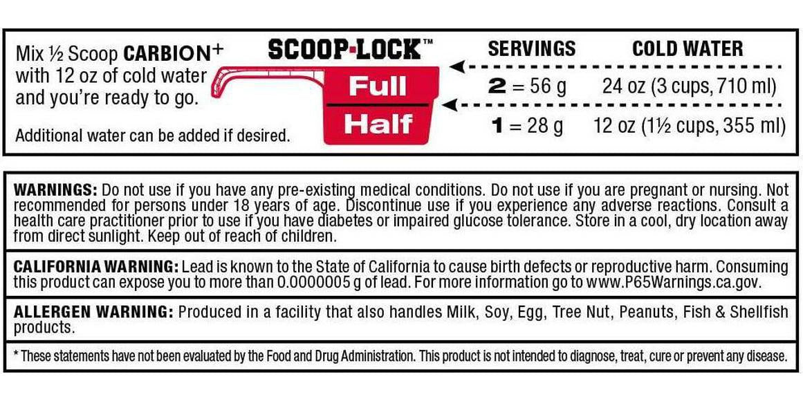 ALLMAX Nutrition - CARBION+ Workout Hydration Supplement Powder with Electrolytes, Supports Endurance, Recovery, and Exercise Performance, Gluten Free and Vegan, Unflavoured, 25 Servings