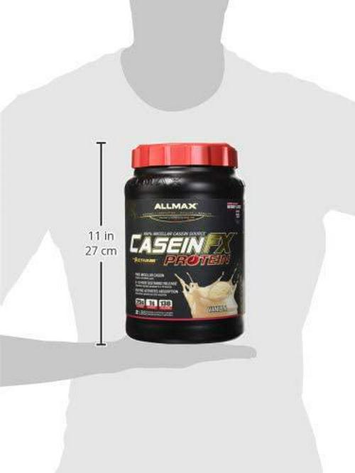 ALLMAX Nutrition CaseinFX, 100% Casein Micellar Protein, Vanilla, 2 lbs. (907 g)