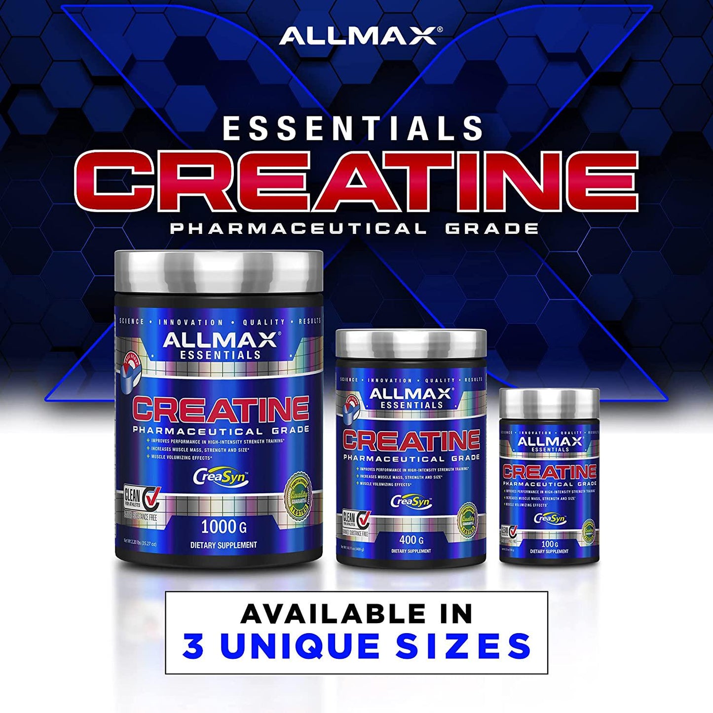 ALLMAX Nutrition Creatine Monohydrate Powder, 1000g