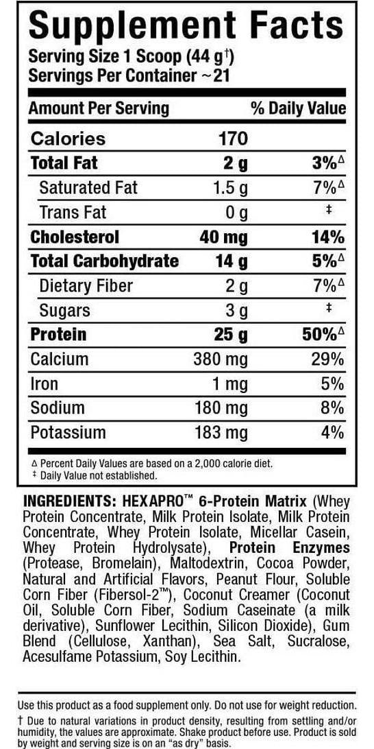 ALLMAX Nutrition Hexapro Protein Blend, Strawberry, 2 lbs