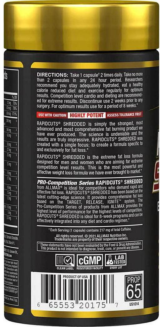 ALLMAX Nutrition - Rapidcuts Shredded - 90 Capsules