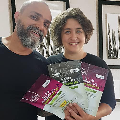 ALL SLIMMING HERBS All Day Slimming Tea For Daytime - 30 Days Supply - Boosts Metabolism and Skyrockets Energy Level