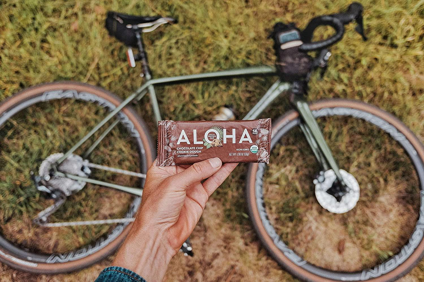 ALOHA Organic Plant Based Protein Bars |Chocolate Chip Cookie Dough Vegan, Low Sugar, Gluten Free, Paleo, Low Carb, Non-GMO, Stevia Free, Soy Free (12 Count of 1.98 oz Bars), 23.76 oz