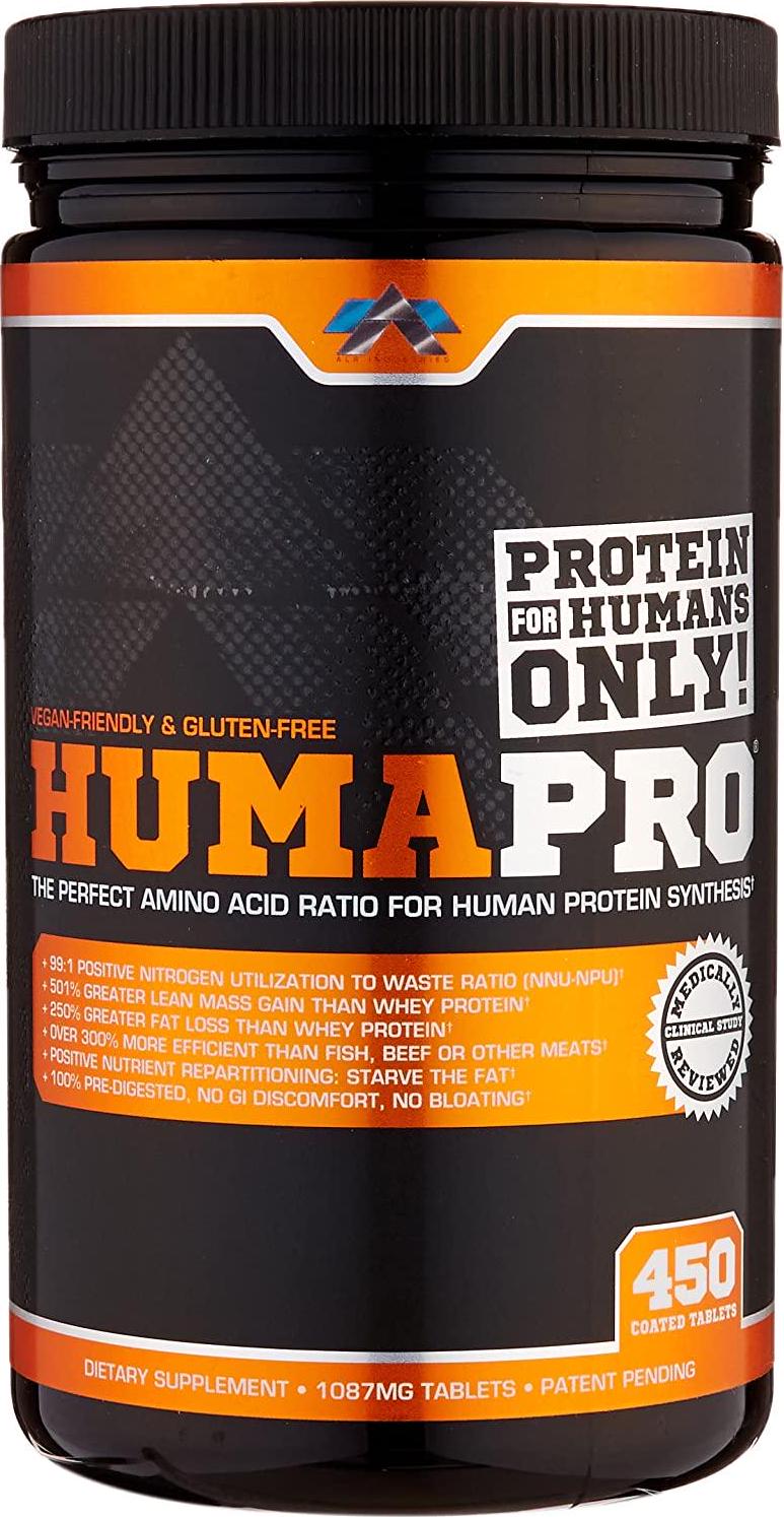 ALR Industries Humapro Tabs, Protein Matrix Formulated for Humans, Waste Less. Gain Lean Muscle, 1087mg, 450 Tabs