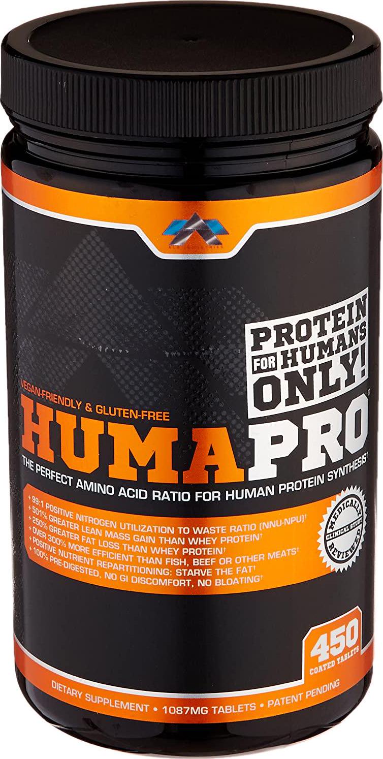 ALR Industries Humapro Tabs, Protein Matrix Formulated for Humans, Waste Less. Gain Lean Muscle, 1087mg, 450 Tabs