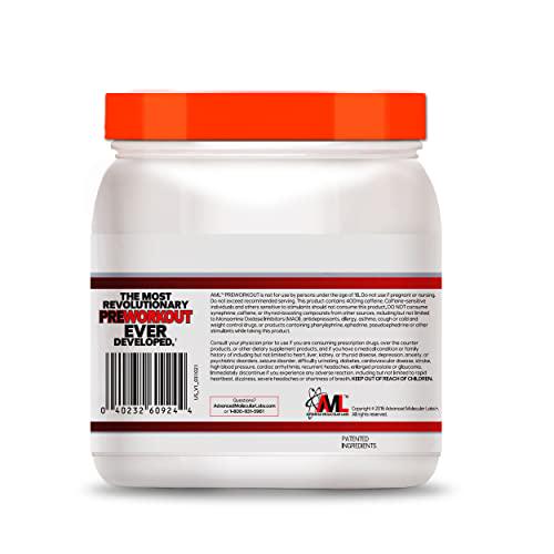 AML Advanced Molecular Labs - Preworkout X-treme Fruit Punch, 19.75 oz