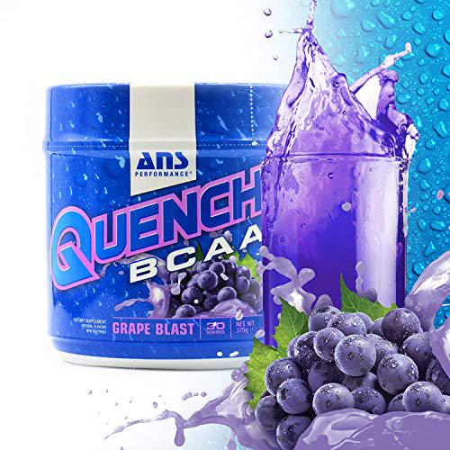 ANS Performance Quench BCAA (30 Servings, 13.2 oz) Post Workout Recovery Powder Supplement - Sugar Free, Vegan Fermented 2:1:1 BCAAs | Branched Chain Amino Acids | Natural Electrolytes and Minerals